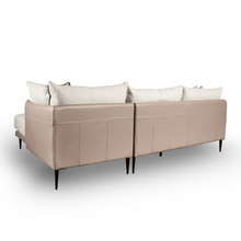 Load image into Gallery viewer, Fuse of quilting technique with our love for braiding pattern, Moire sofa is the definition of luxe. Minimal design, updated with flowing lines and a curve arm to add comfort for everyone.