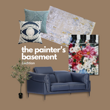Load image into Gallery viewer, Zoe Toro Indigo Leather Moodboard - The Painter's Basement