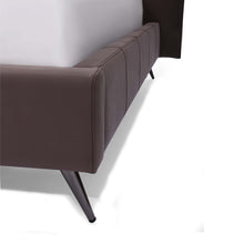 Load image into Gallery viewer, A flat headboard bedframe is a sleek and minimalist option for those looking to add a touch of sophistication to their bedroom. Finley's headboard design is space saving, fits into any bedroom interior easily. Plus, with its understated elegance, it provides a versatile backdrop for your bedding accessories.