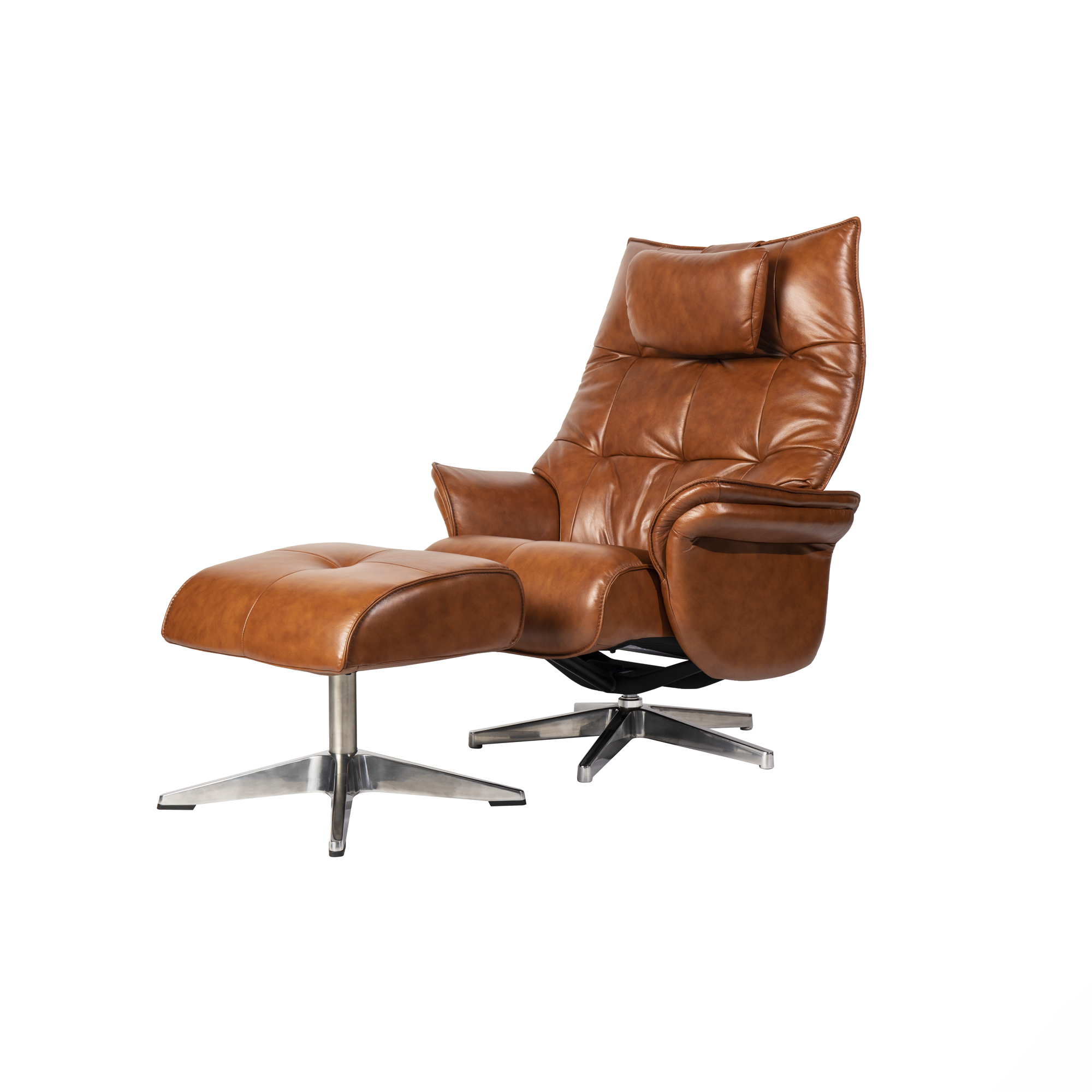 Cognac recliner online chair