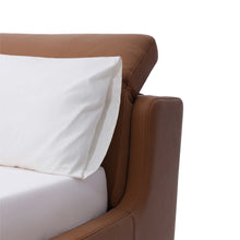 Load image into Gallery viewer, The Cleo bed frame is especially suitable for those who favor a peaceful pre-bedtime reading session. It features an adjustable neck rest, providing ideal posture support with no need for extra pillows. In addition, its headboard conveniently conceals storage space to maximize your room's capacity.