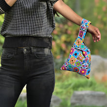 Load image into Gallery viewer, Japanese Knot Bag: Heritage Tiles
