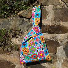 Load image into Gallery viewer, Japanese Knot Bag: Heritage Tiles
