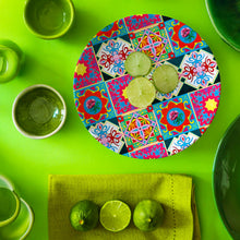 Load image into Gallery viewer, Heritage Tile Bamboo Plates Set (4 piece)
