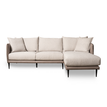 Load image into Gallery viewer, Fuse of quilting technique with our love for braiding pattern, Moire sofa is the definition of luxe. Minimal design, updated with flowing lines and a curve arm to add comfort for everyone.
