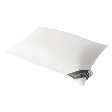 Load image into Gallery viewer, White pillow with 'NatureBud' label on a white background
