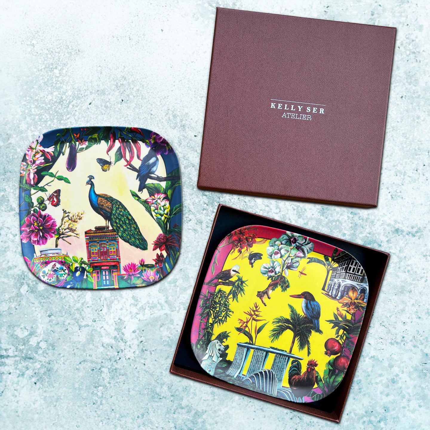 City in Nature Bamboo Plates Set: Treasures edition (2 piece)