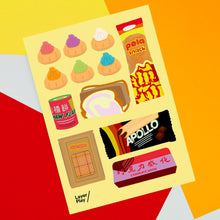 Load image into Gallery viewer, Singaporean Old School Snacks Reusable Fabric Decal by LayerPlay
