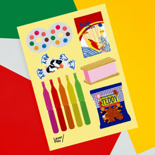 Load image into Gallery viewer, Singaporean Old School Snacks Reusable Fabric Decal by LayerPlay
