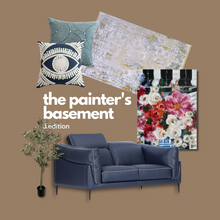 Load image into Gallery viewer, Zoe Toro Indigo Leather Moodboard - The Painter&#39;s Basement
