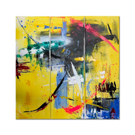 Stargazing: Meteor Lemon Painting