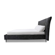 Load image into Gallery viewer, A flat headboard bedframe is a sleek and minimalist option for those looking to add a touch of sophistication to their bedroom. Finley&#39;s headboard design is space saving, fits into any bedroom interior easily. Plus, with its understated elegance, it provides a versatile backdrop for your bedding accessories. 
