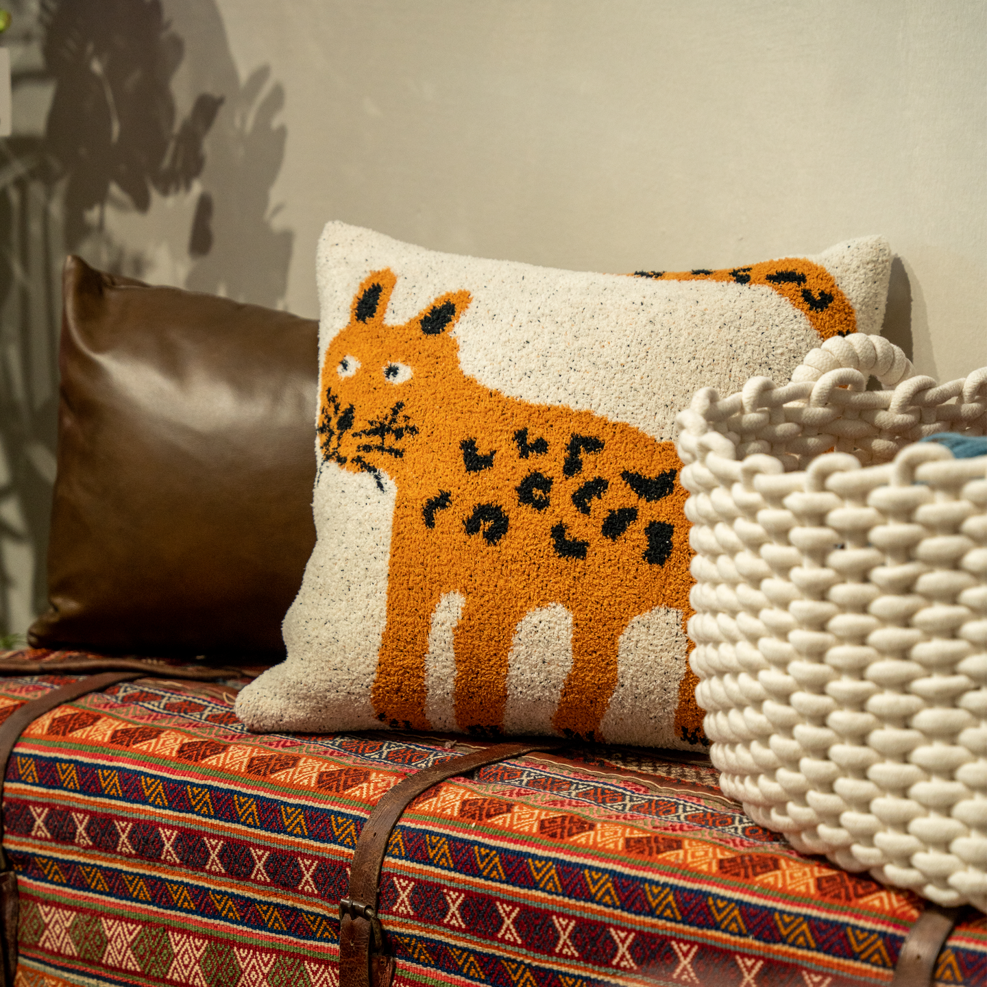 Curiosity makes the Cat Cushion Cover