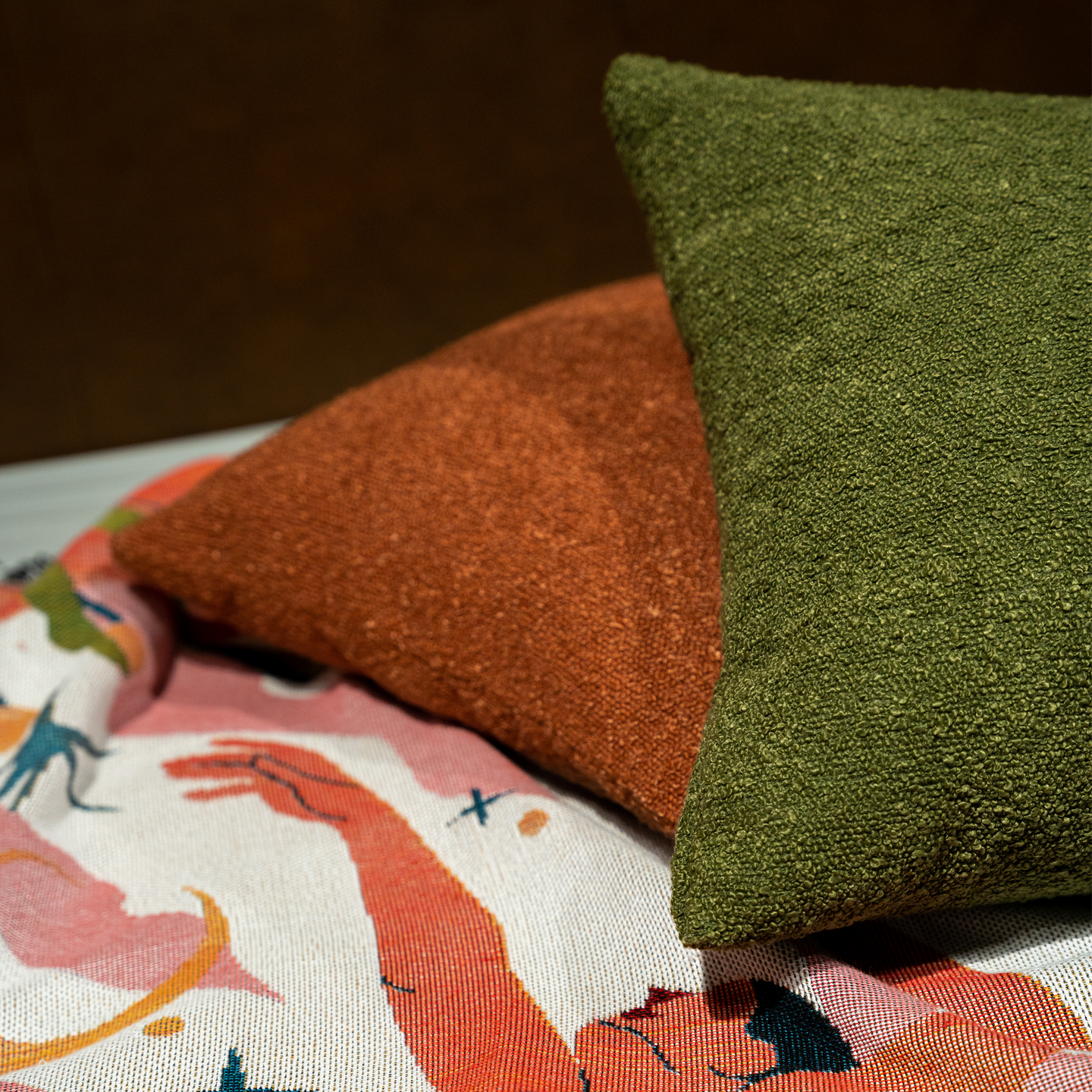 Boucle Square Cushion Cover